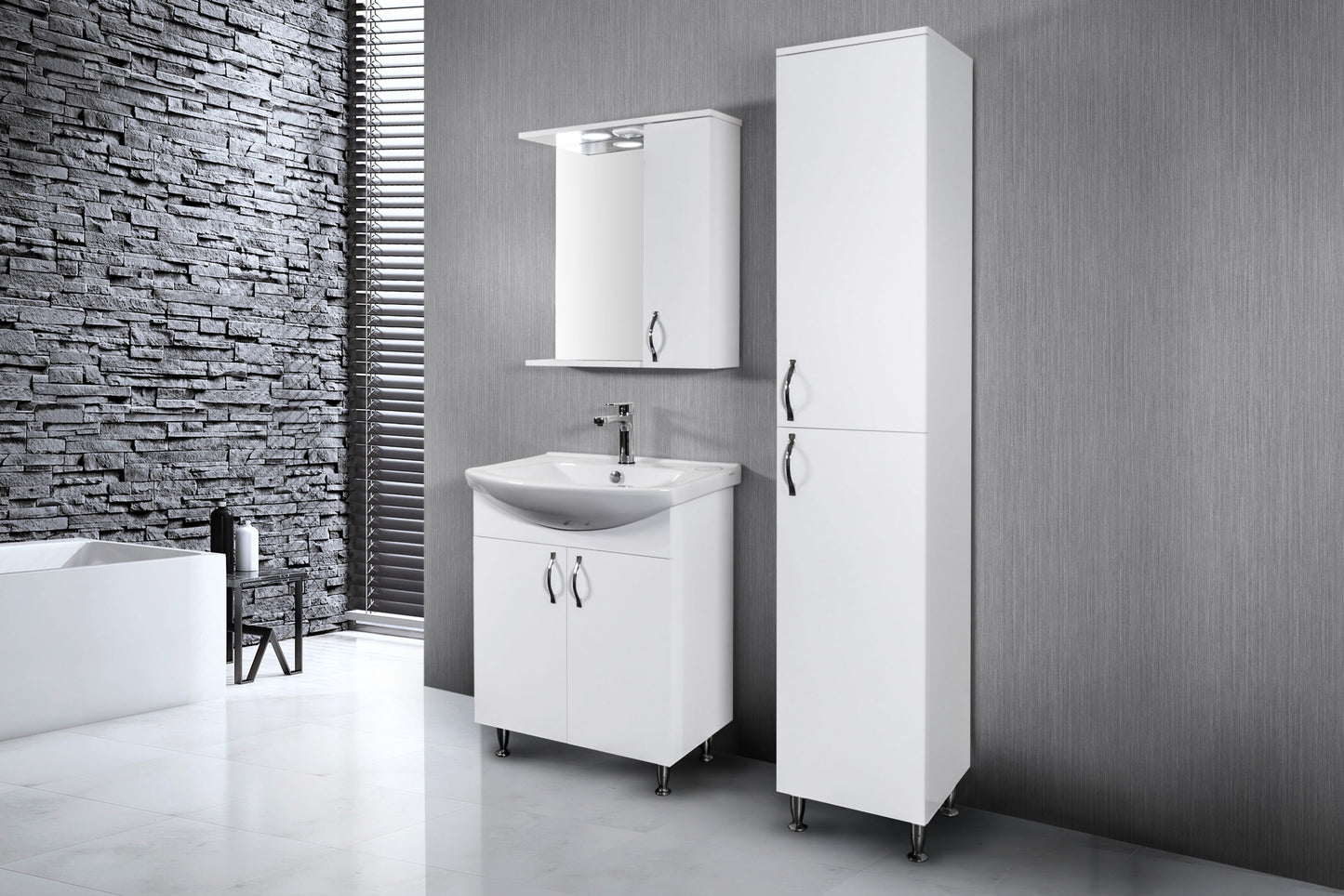 ALONI ALECO MEUBLE SOUS - PLAN (65CM) - BLANC - Prix Pro