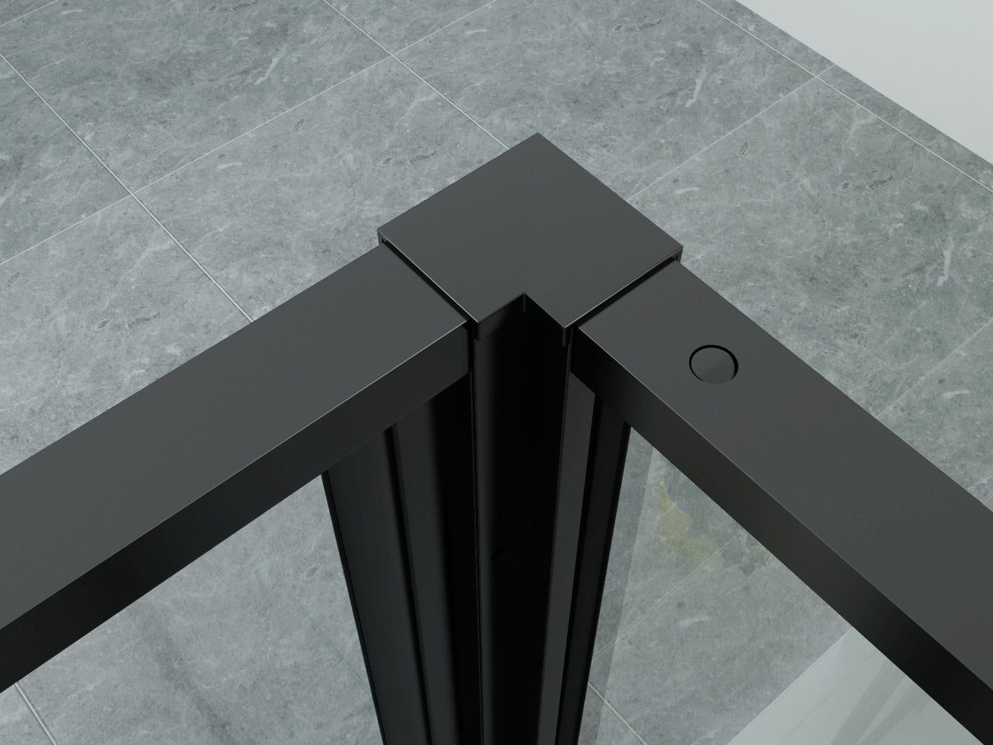 Cabine de Douche Aloni 90x140 cm - Noir Mat