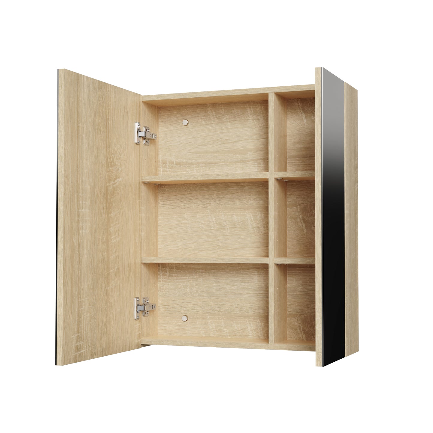 HAYAT ARMOIRE MIROIR - 2 PORTES MIROIRS ASYMÉTRIQUES, À UN