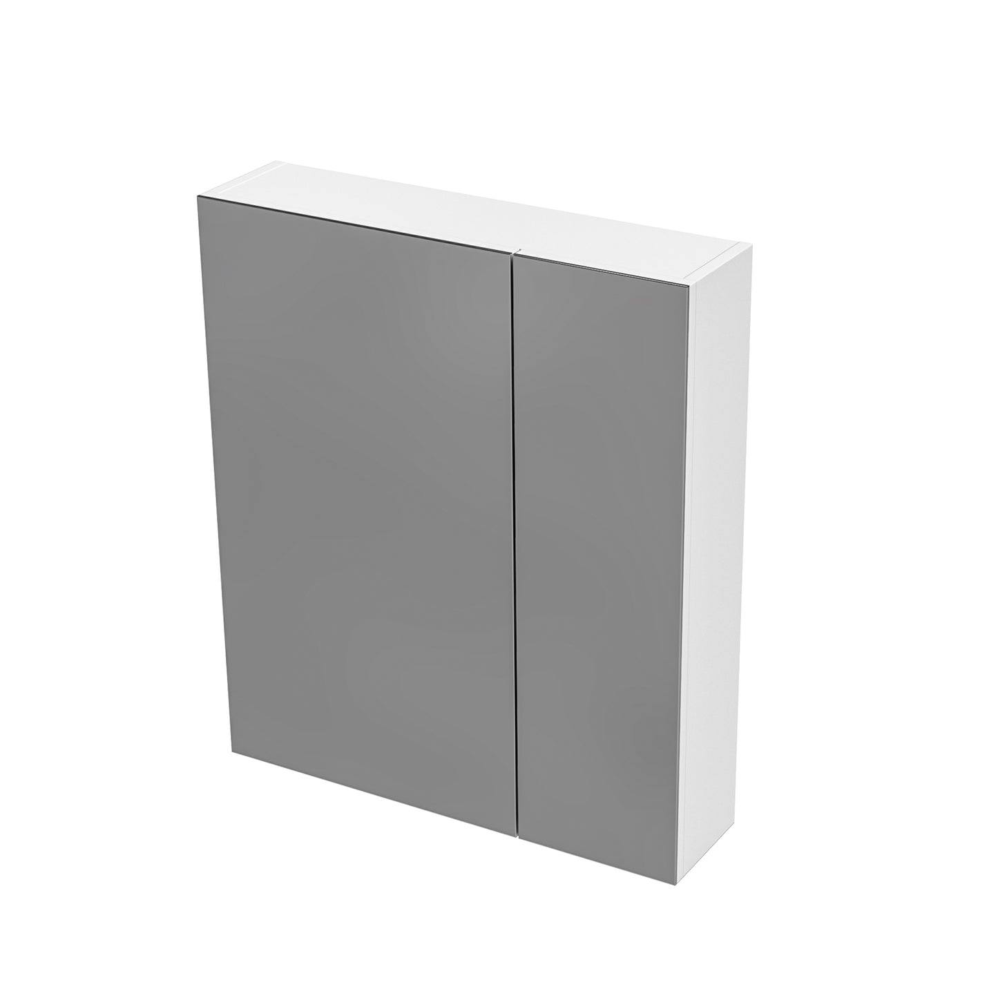 HAYAT ARMOIRE MIROIR - 2 PORTES MIROIRS ASYMÉTRIQUES, À UN