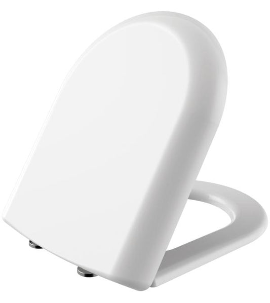 DUROPLAST SIÈGE DE TOILETTE PLAT, INOX CHARNIÈRES, SOFT